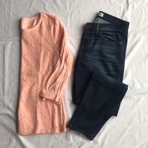 Brand new Old Navy front lace tee